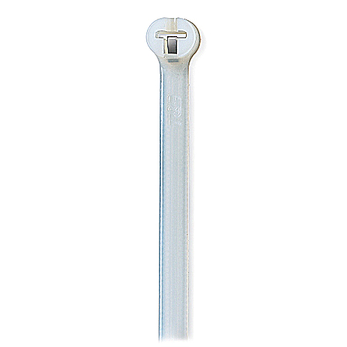 ABB / Thomas & Betts Metal Barb Cable Tie; Natural; Nylon 6.6; 8" Length; 2" Bundle Diameter; 1000 ct.